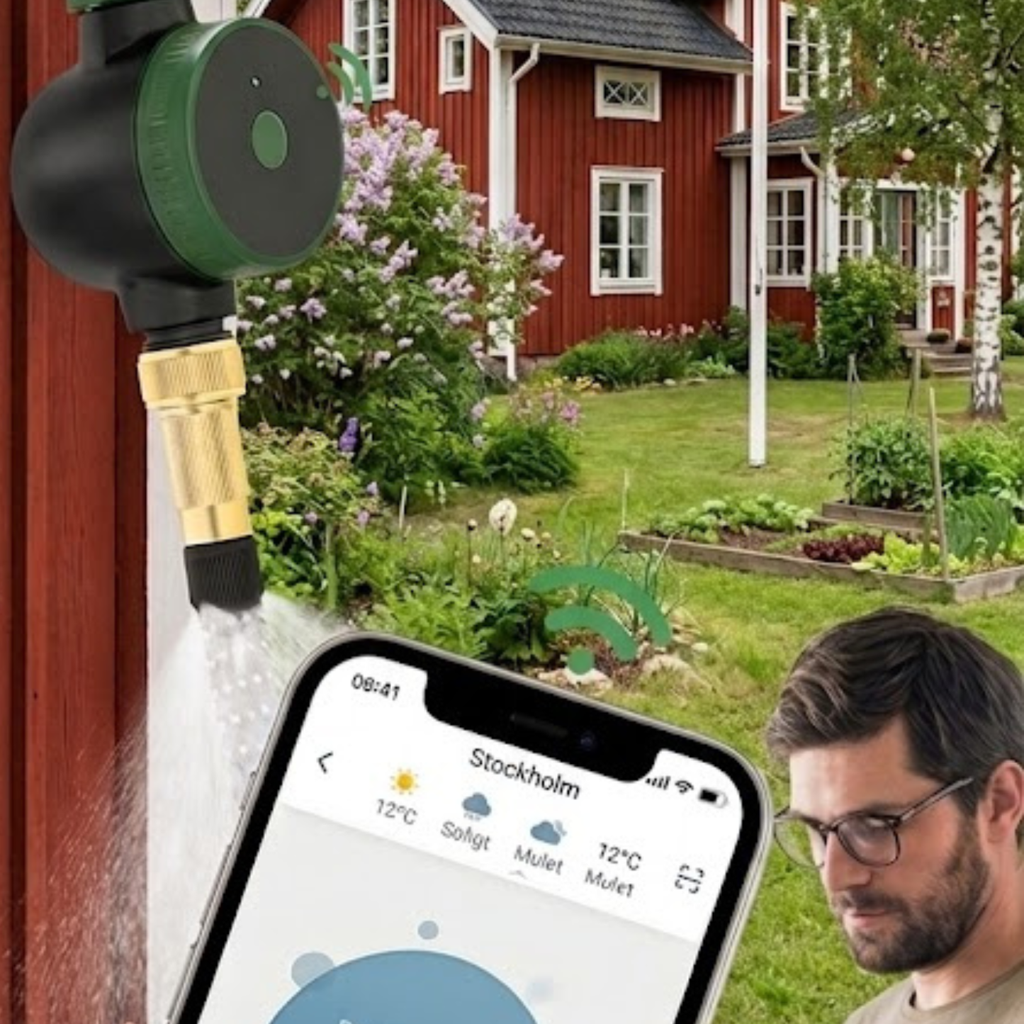 Lugnro – Smart bevattningstimer med app-styrning